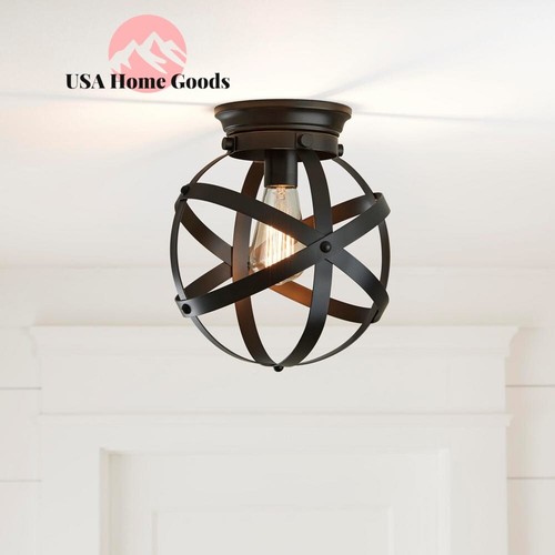 Home Decorators Collection 1 Light Satin Bronze Flush Mount Fixture Porch Chandelier Lamp - Home Decorators Light Fixtures Home Decorators Collection 1 Light Satin Bronze Flush Mount Fixture Porch Chandelier Lamp - Home Decorators Light Fixtures