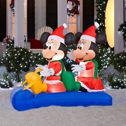 home holiday accent inflatable mickey minnie sled disney christmas outdoor yard decoration xmas led - Disney Outdoor Christmas Decorations home holiday accent inflatable mickey minnie sled disney christmas outdoor yard decoration xmas led - Disney Outdoor Christmas Decorations