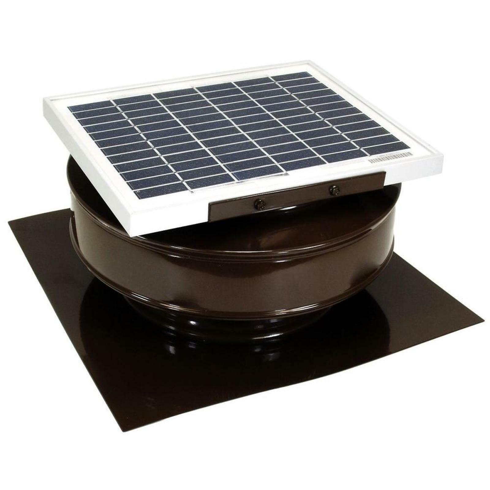 Active Ventilation Solar Powered Attic Fan Roof Mount Air Ventilation Exhaust Vent Coated Rust Free