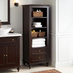 Dark Cherry Linen Cabinet