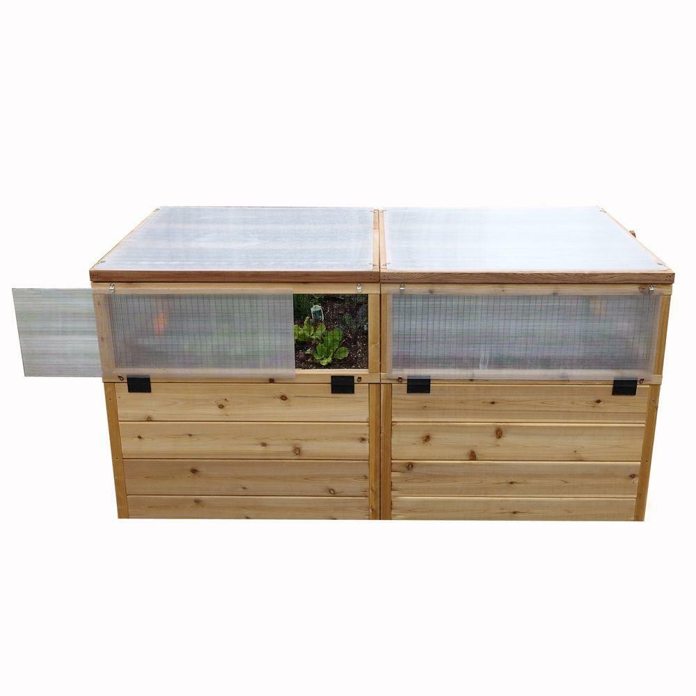 Outdoor Living Today Raised Garden Bed Box Greenhouse Kit Red Cedar Wood Plants Vegetables 6 X 3 Ft Outdoor Living Today Raised Garden Bed Box Greenhouse Kit Red Cedar Wood Plants Vegetables 6 X 3 Ft