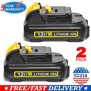 Dewalt Dcb1272 2 X For Dewalt Dcb127 2 12v Max Lithium Ion Battery Dcb123 Dcb120b Dcb125 Dcb121