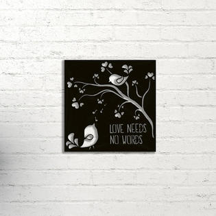 Decorotika Decorative Metal Wall Art Decor Birds Love