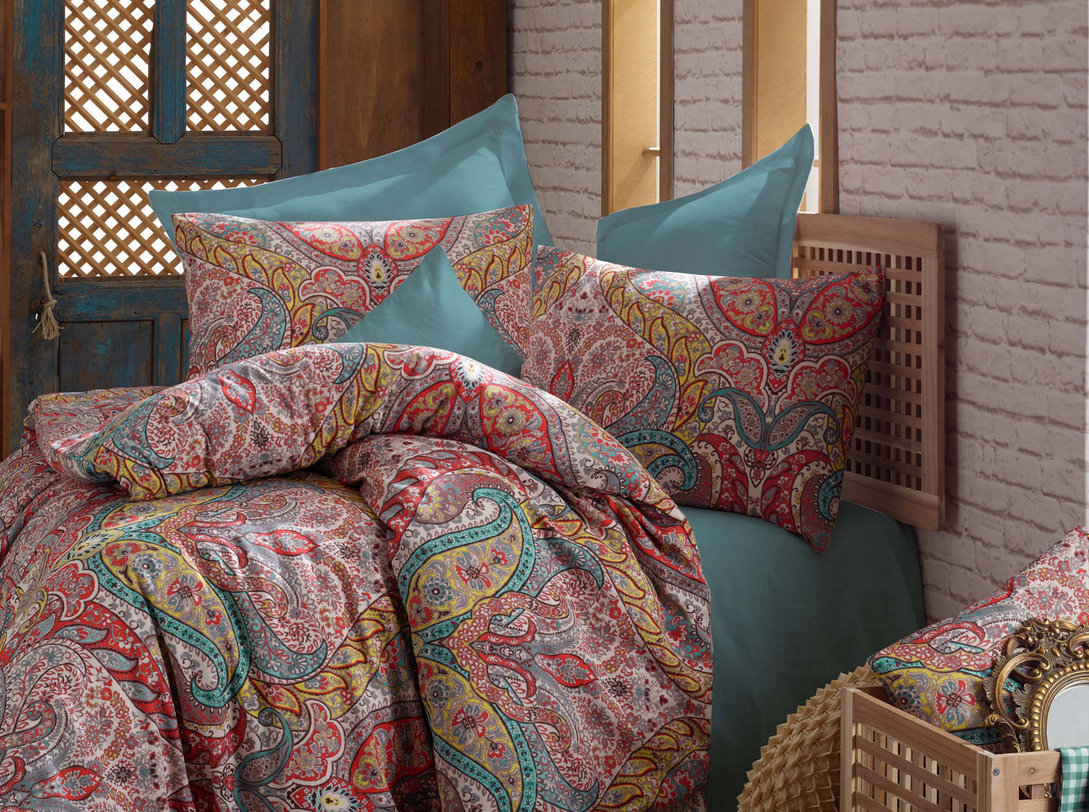 Decorotika Gemeos 100 Turkish Cotton Queen Size 3 Piece Duvet