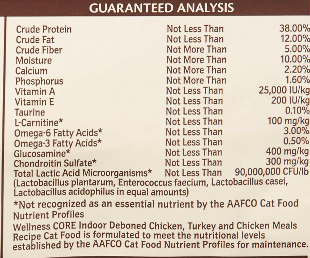 Wellness Core Natural Grain Free Dry Cat Food Indoor Chicken Turkey Recipe