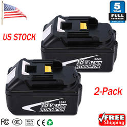 2x New 18v 3 0ah Lithium Ion Lxt Battery For Makita Bl1830 Bl1815 Bl1840 18 Volt