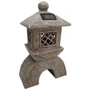 Design Toscano Al58699 Japanese Pagoda Garden Solar Lantern Statue