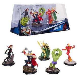 Marvel Jakks Avengers Action Figure Set Thor Hulk Iron Man Loki Scarlet Witch New
