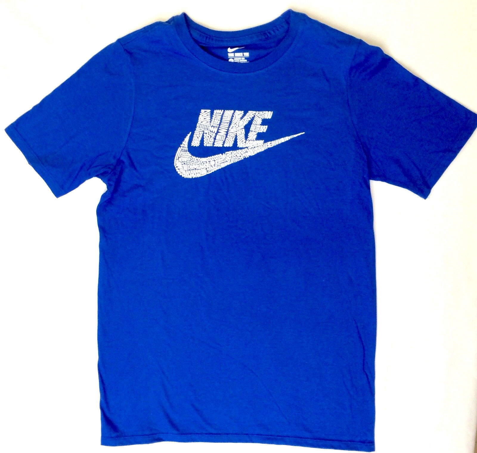 Boys Nike Shirt Size L Blue Short Sleeve Cotton Just Do It