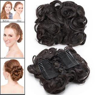 S Noilite Us 100 Natural Messy Bun Combs Scrunchie Updos Cover