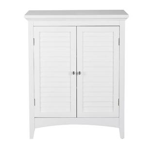 Elegant Home Bathroom Linen Storage Floor Cabinet Simon Adjustable