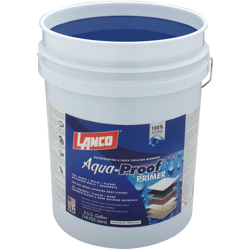 Lanco Lanco Water Proofing Membrane Aqua Proof Elastomeric Roof Sealant Primer 5 Gal