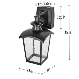 Home Luminaire 31703 Coach Light Sconce Seeded Glass Built ...