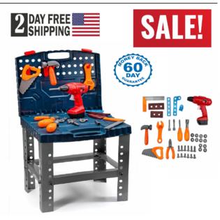 Toydaloo Toy Tool Set Workbench Construction Workshop Kids Pretend