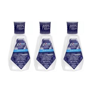 Set Of 3 Crest 3d White Luxe Multi Care Whitening Rinse Icy Cool Mint Mouthwash
