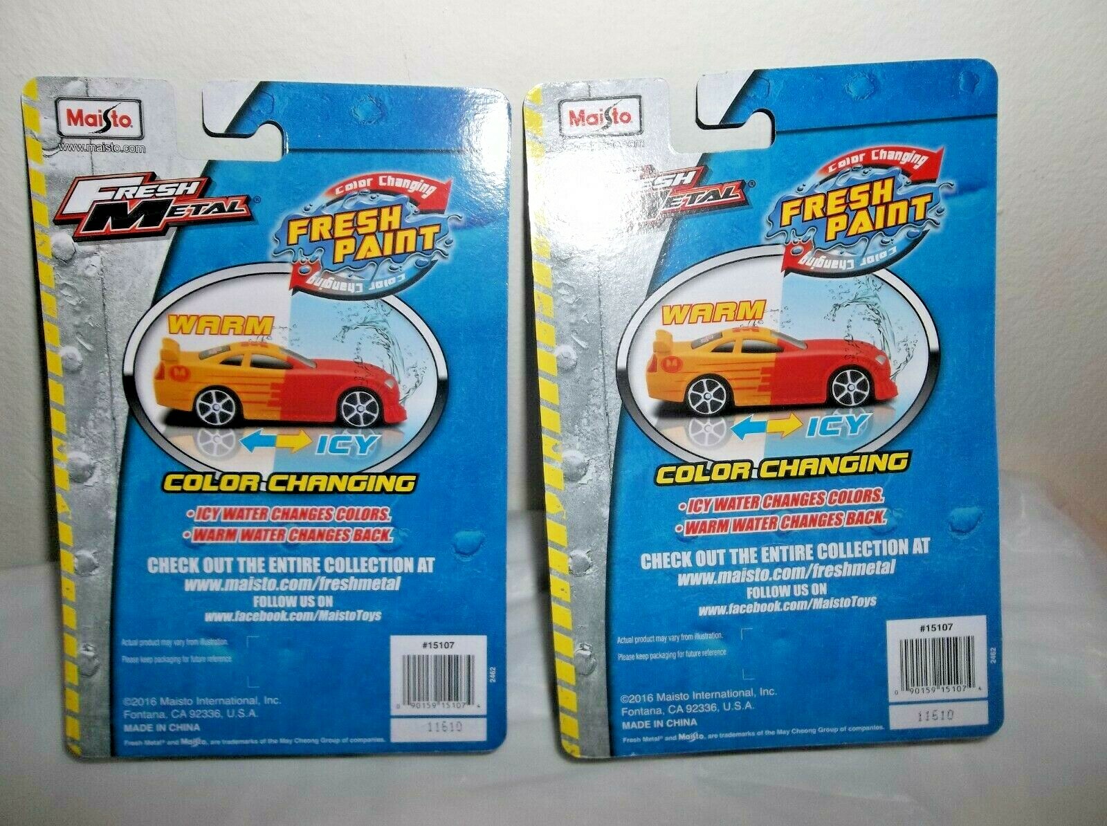 Maisto Maisto Fresh Metal Fresh Paint Color Changing Die Cast Cars Set Of 2 1