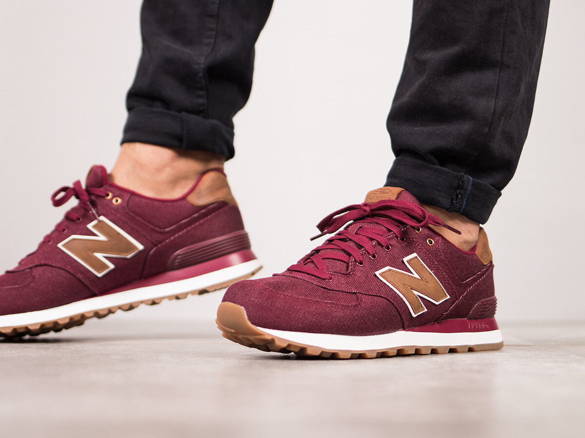 Men's New Balance ML574TXD Beet Red Canvas Lifestyles Shoes ... Men's New Balance ML574TXD Beet Red Canvas Lifestyles Shoes ...