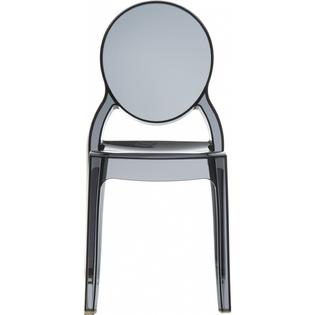 Siesta Cm Isp034 Tbla Compamia Elizabeth Polycarbonate Dining Chair Transparent Black