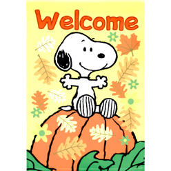 Peanuts Snoopy Peanut Welcome Garden Flag 12inch