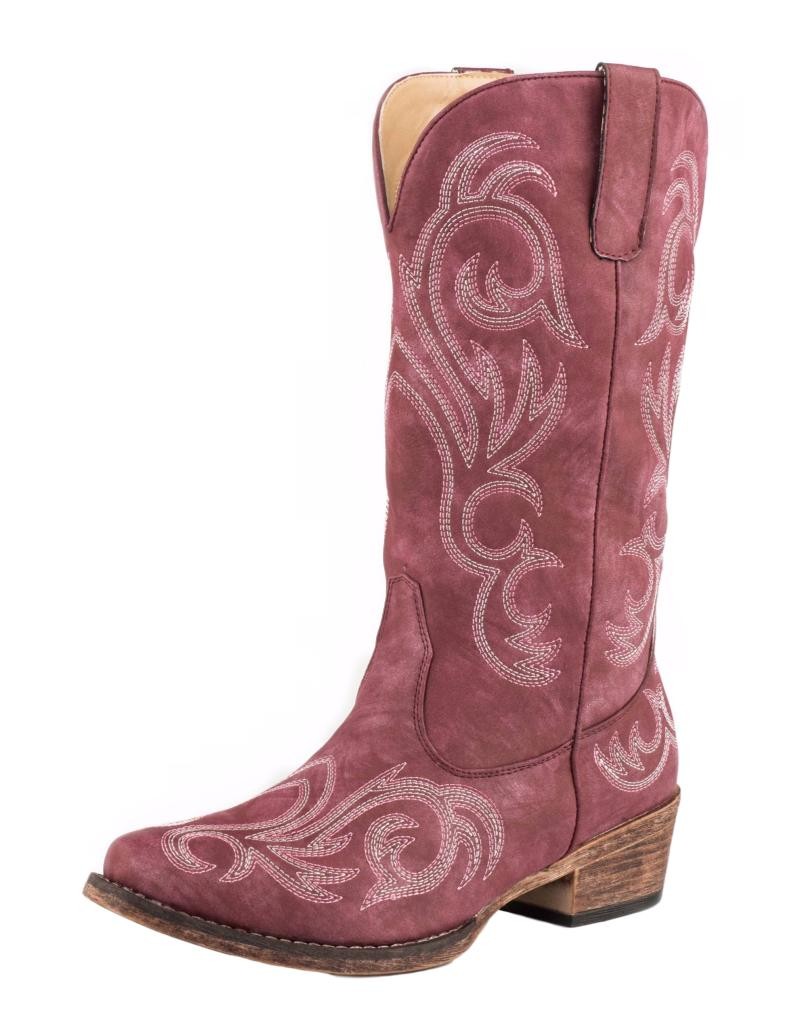 Roper Western Boots Womens Riley Narrow Faux Red 09-021-1566-2026 RE