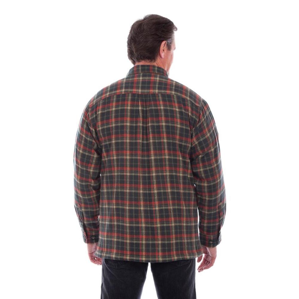 Scully Western Jacket Mens Sherpa Lined Flannel Shirt F0_5291