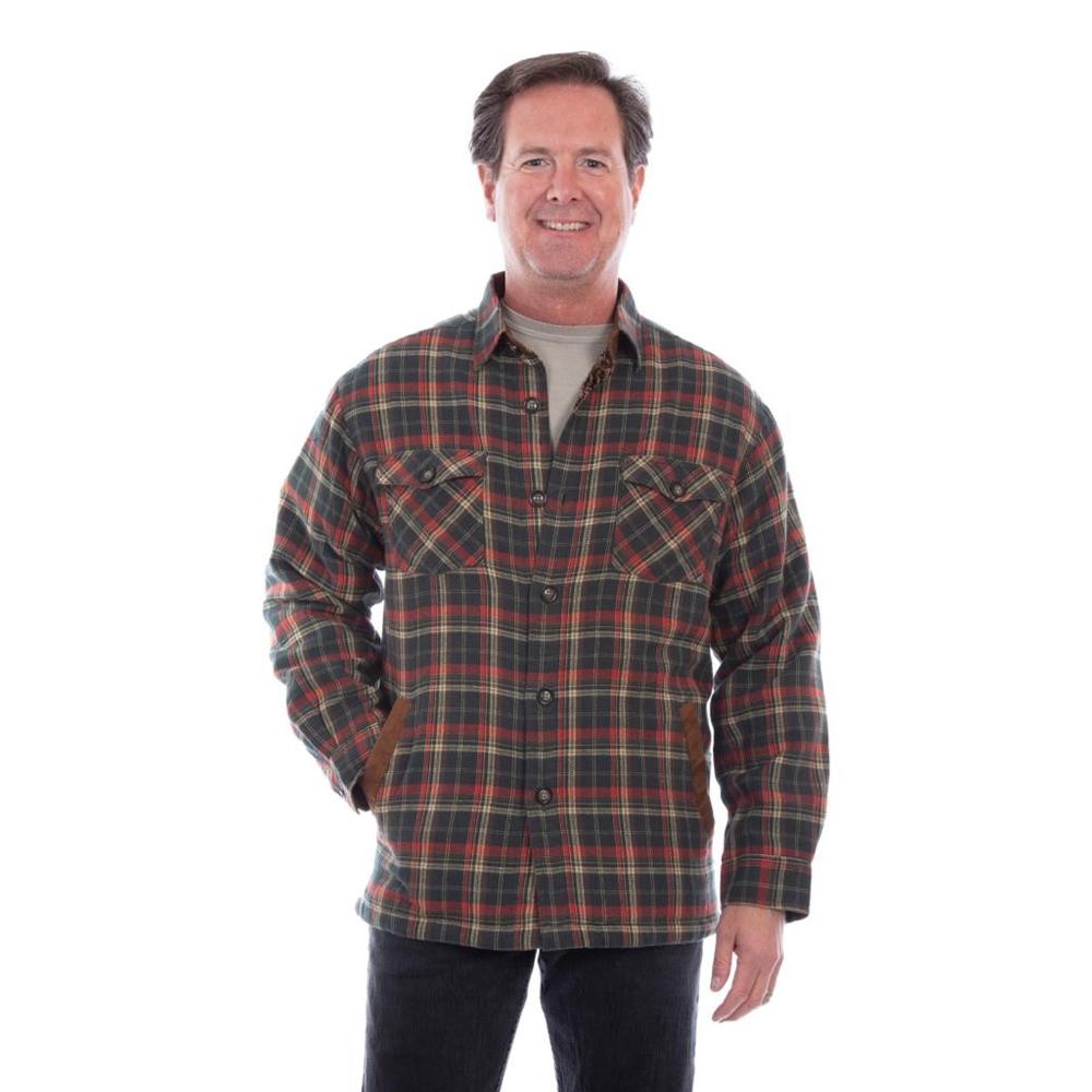 Scully Western Jacket Mens Sherpa Lined Flannel Shirt F0_5291