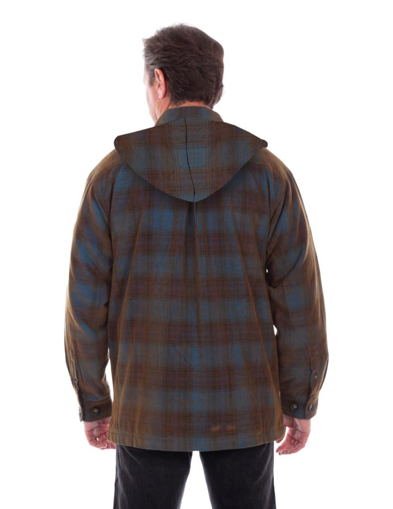 Scully Western Jacket Men Plaid Sherpa Lined Corduroy F0_5289