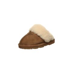 BEARPAW Casual Slippers Girls Loki Youth Cow Suede Slip On 671Y