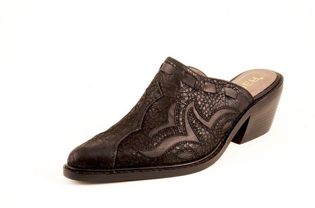 Roper Casual Shoes Womens Megan Laced Mule Black 09-021-1555-0303 BL