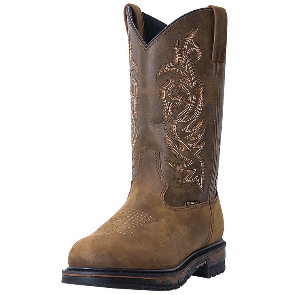 Laredo Work Boots Mens Hammer Waterproof Leather Tan Cheyenne 68112