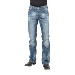 Stetson Western Jeans Men Bootcut Low Rise Blue 11-004-1014-4082 BU