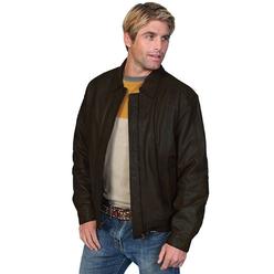 Scully Western Jacket Mens Lambskin Leather Zip Snap Cinch Hip F0_978