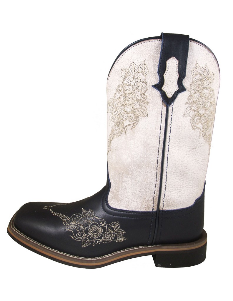Smoky Mountain Western Boots Womens Meadow Leather Pull On Black 6151