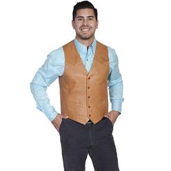 Scully Western Vest Mens Quality Leather Button Lambskin F0_503