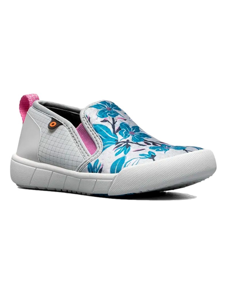 Bogs Outdoor Shoes Girls Kicker II Slip On Magnolia Flower 72796K