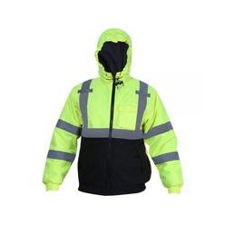 Forge Work Jacket Mens Hooded High Visibility Waterproof MHVBJ-003