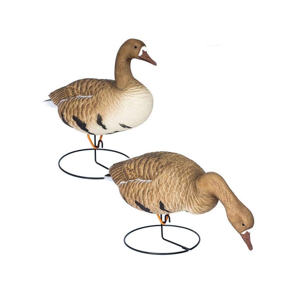 Allure Decoys Speckle Belly Geese Contrast Stands 6 Pack SPMX6