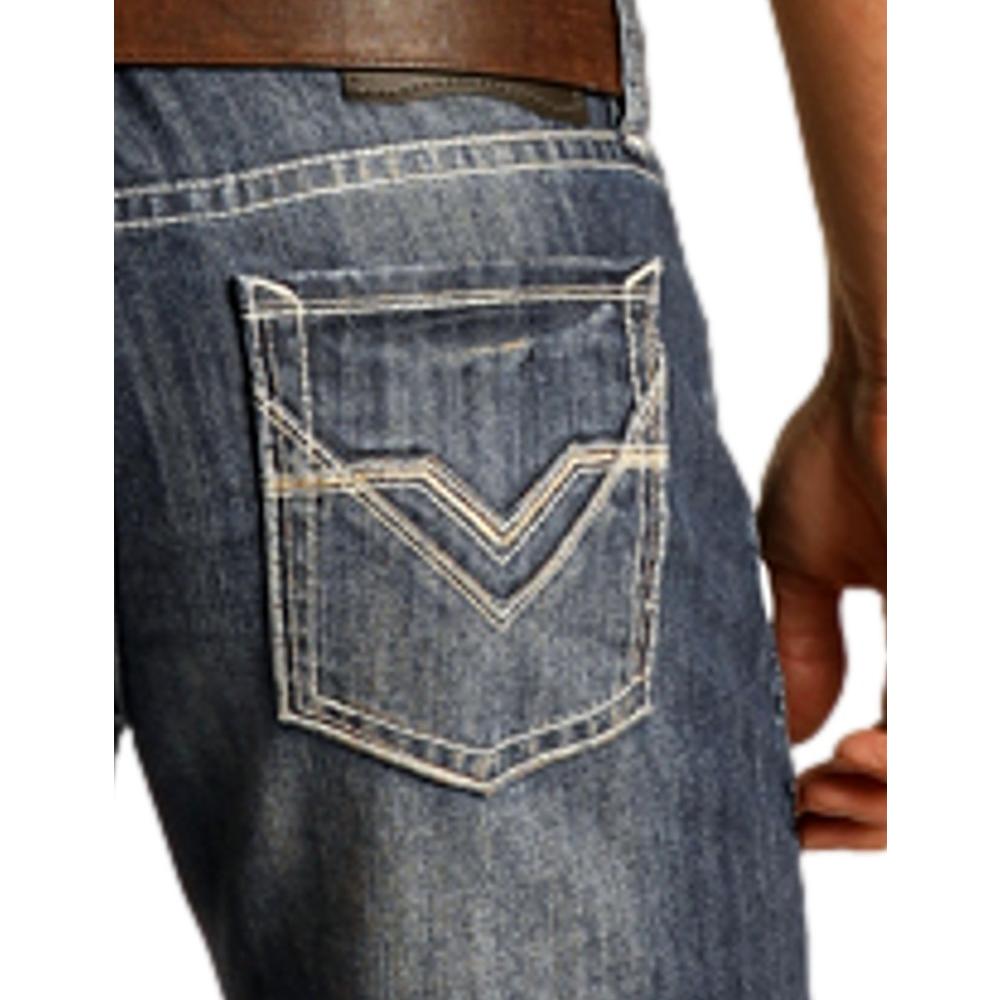 Rock & Roll Denim Rock & Roll Western Denim Jeans Mens Boot Dark ...