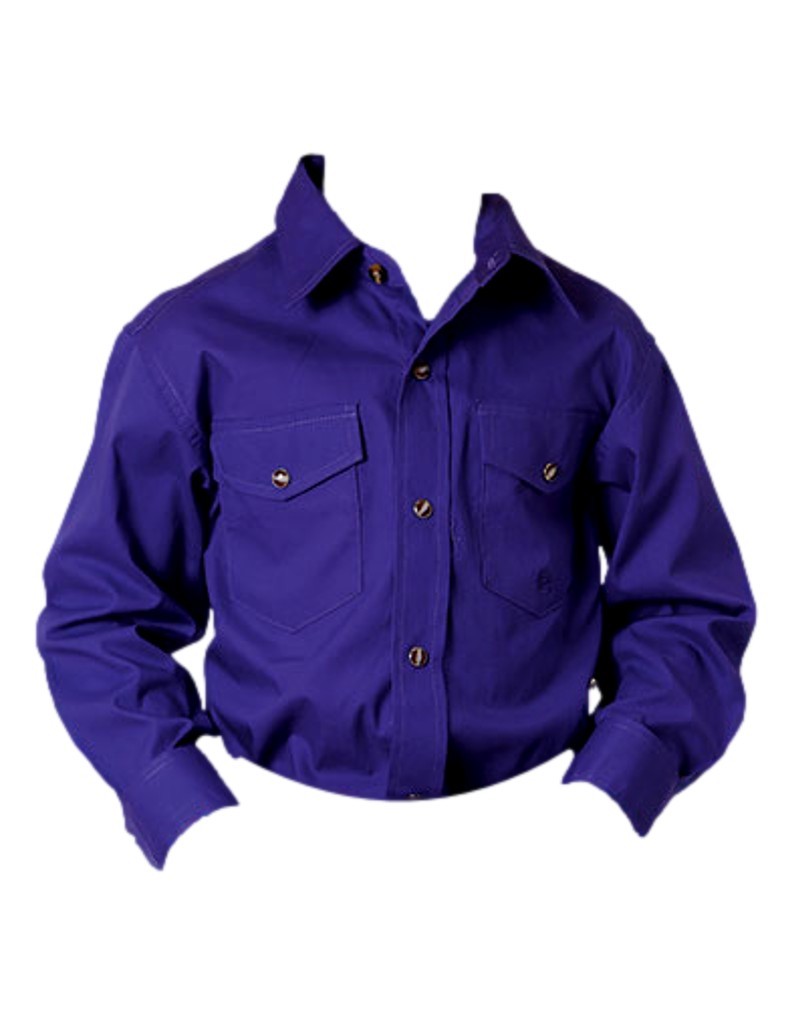 Roper Western Shirt Boys L/S Solid Snap Purple 03-030-0265-1067 PU