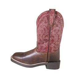 Smoky Mountain Western Boots Girls Odessa Square Toe Pull On 3241