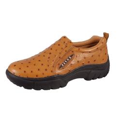Roper Casual Shoes Mens Sport Ostrich Slip On Tan 09-020-0601-0350 TA