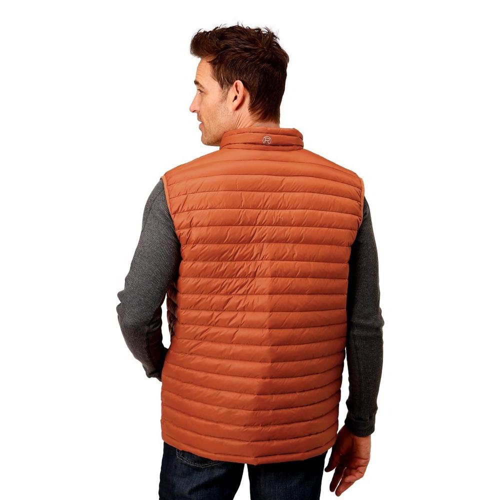 Roper Western Vest Mens Warm Winter Quilted Rust 03-097-0695-6138 RT