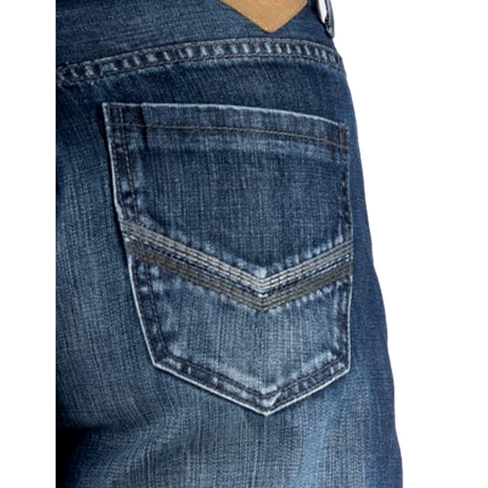 Tin Haul Western Jeans Mens Boot Cut Zip Blue 10-004-0420-1828 BU