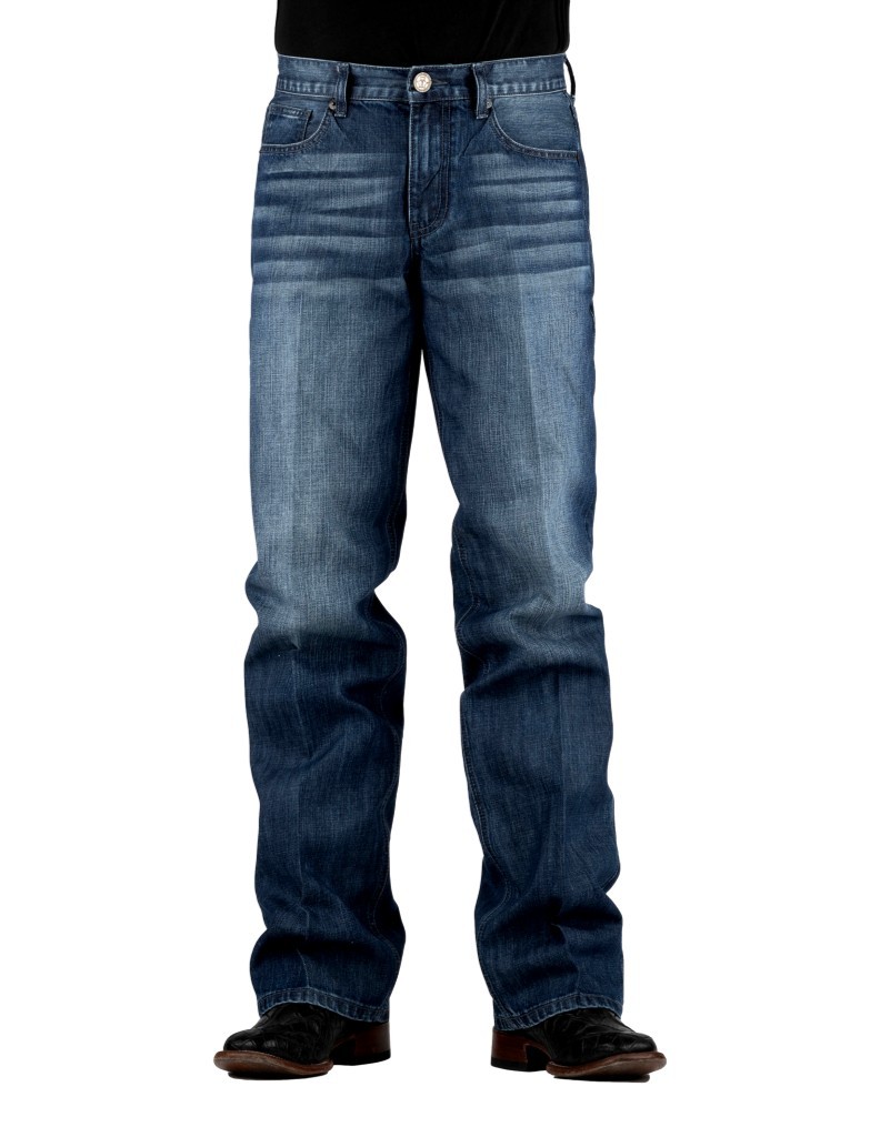 Tin Haul Western Jeans Mens Boot Cut Zip Blue 10-004-0420-1828 BU