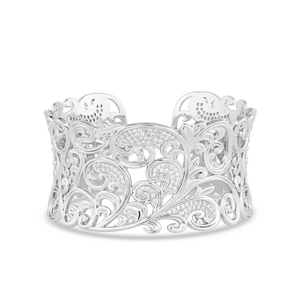 Montana Silversmiths Bracelet Women Princess Frost Cuff Crystal BC5309