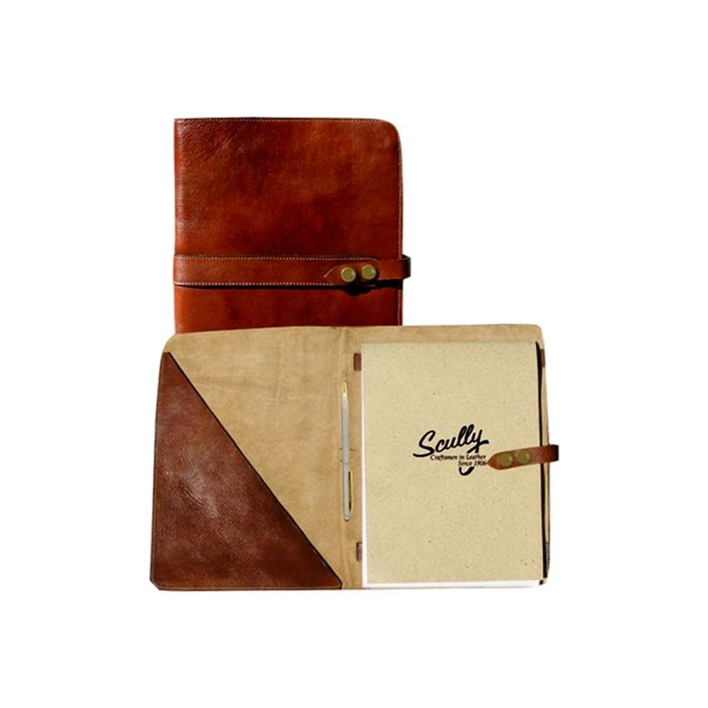 Scully Western Planner Italian Leather Snap Closure Mahogany 05_155_06