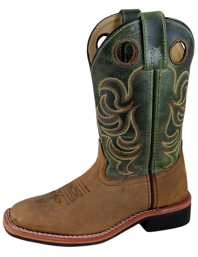Smoky Mountain Western Boots Boys Jesse Square Toe Brown 3667