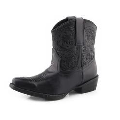 Roper Western Boots Women Dusty Tooled Ankle Black 09-021-0980-3057 BL