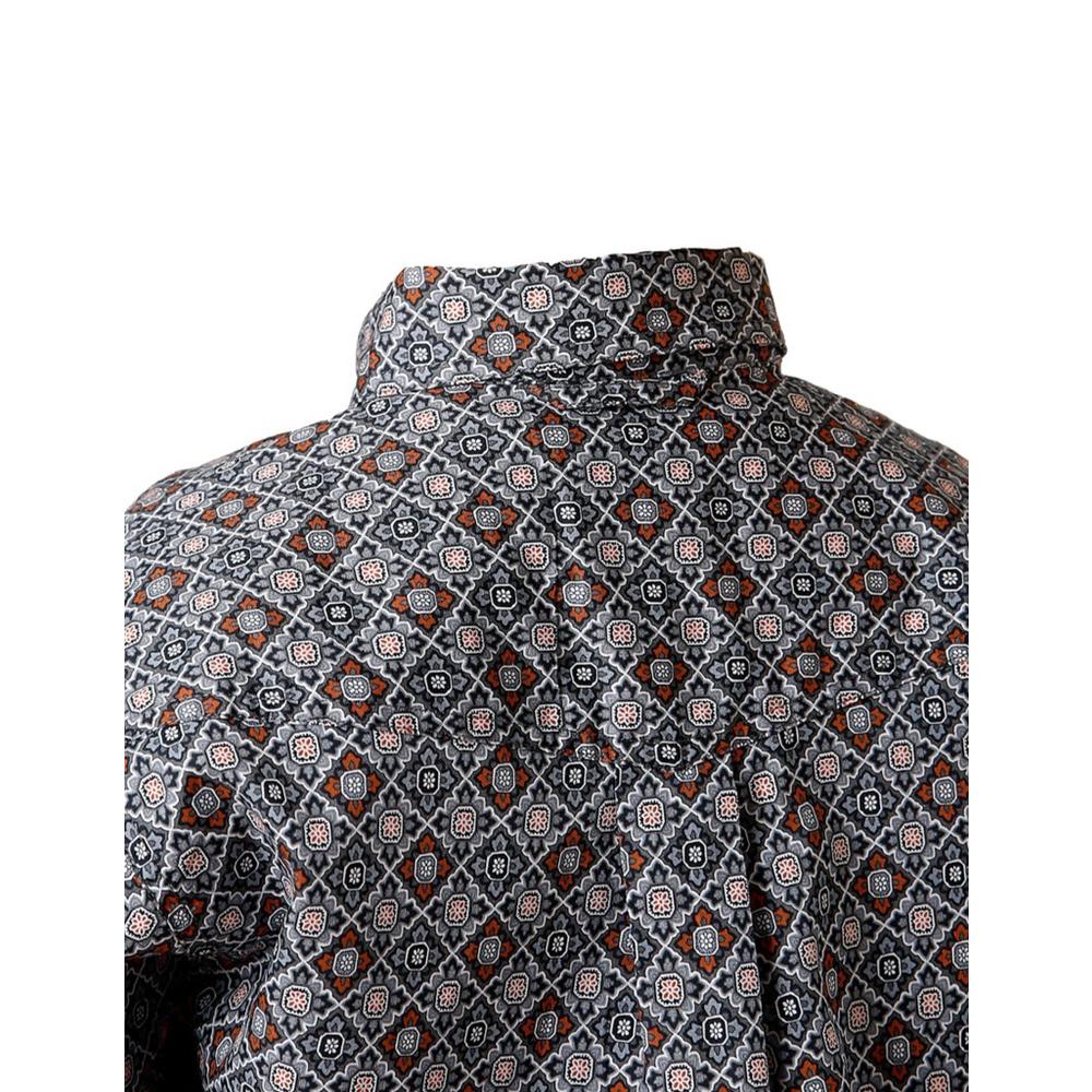 Roper Western Shirt Boys L/S Allover Print Gray 03-030-0325-2019 GY