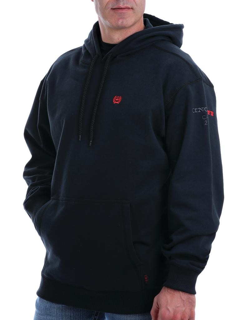 CINCH Work Sweatshirt Mens Flame Resistant Hoodie Black WNK3601001